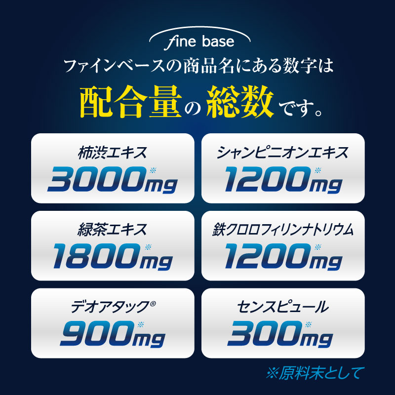 楽天市場】▽ finebase メンズデオ8400 60粒入(約30日分