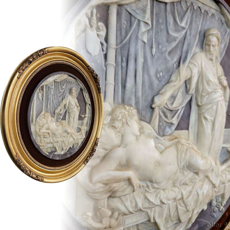 楽天市場】【1点もの】アンティーク インコレイストーン カメオアート