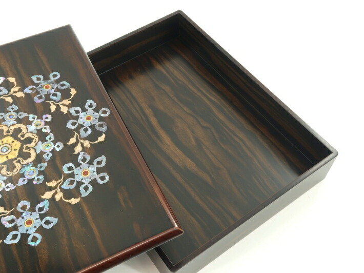 楽天市場】螺鈿の文箱 正倉院螺鈿箱 文様 螺鈿 正倉院宝物 文箱 木象嵌