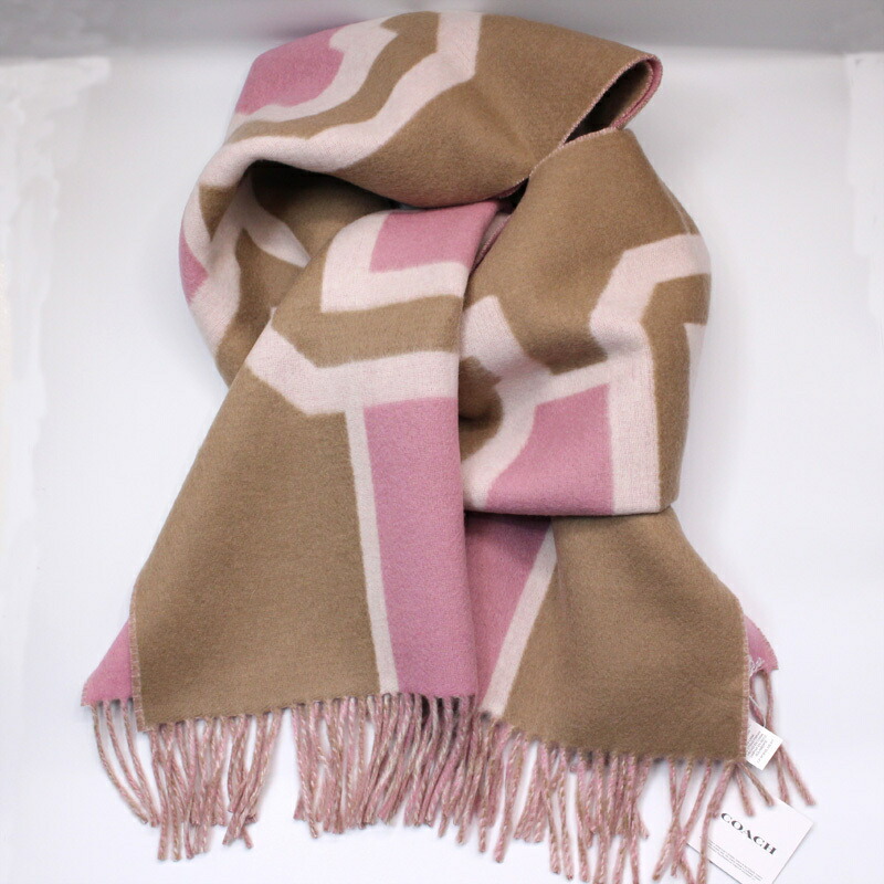 楽天市場】コーチ COACH コーチ リバーシブルオーバーサイズマフラー