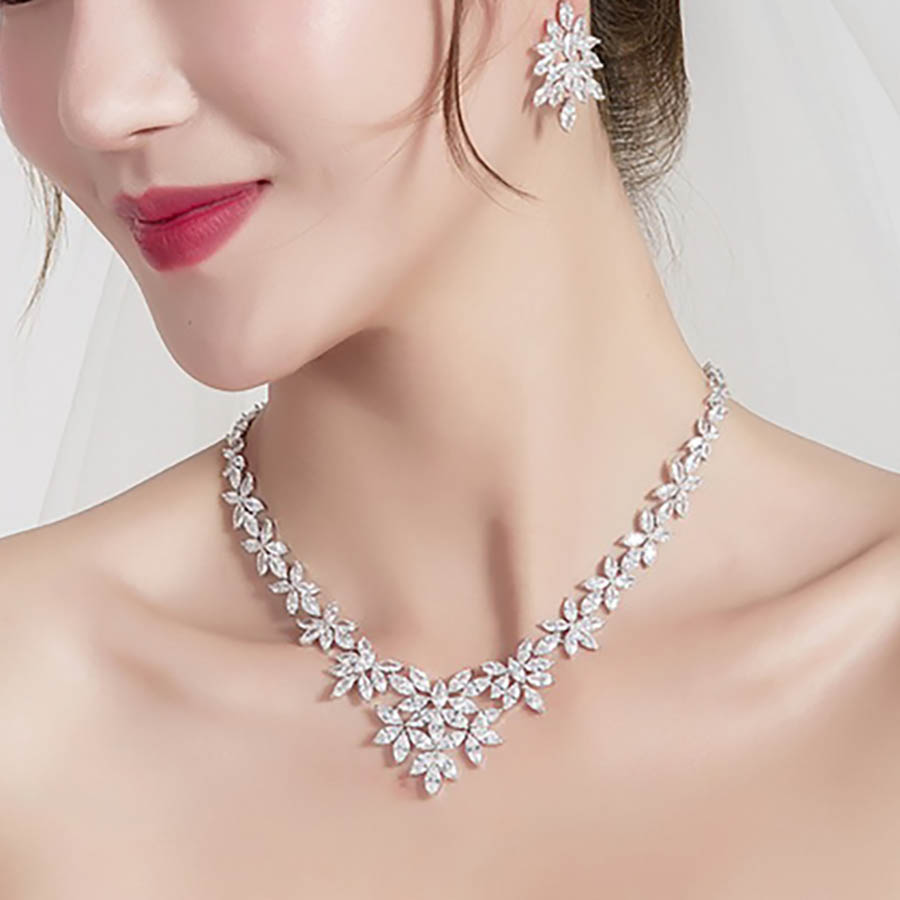 楽天市場】ネックレス ネックレスセット ピアス ウエディング