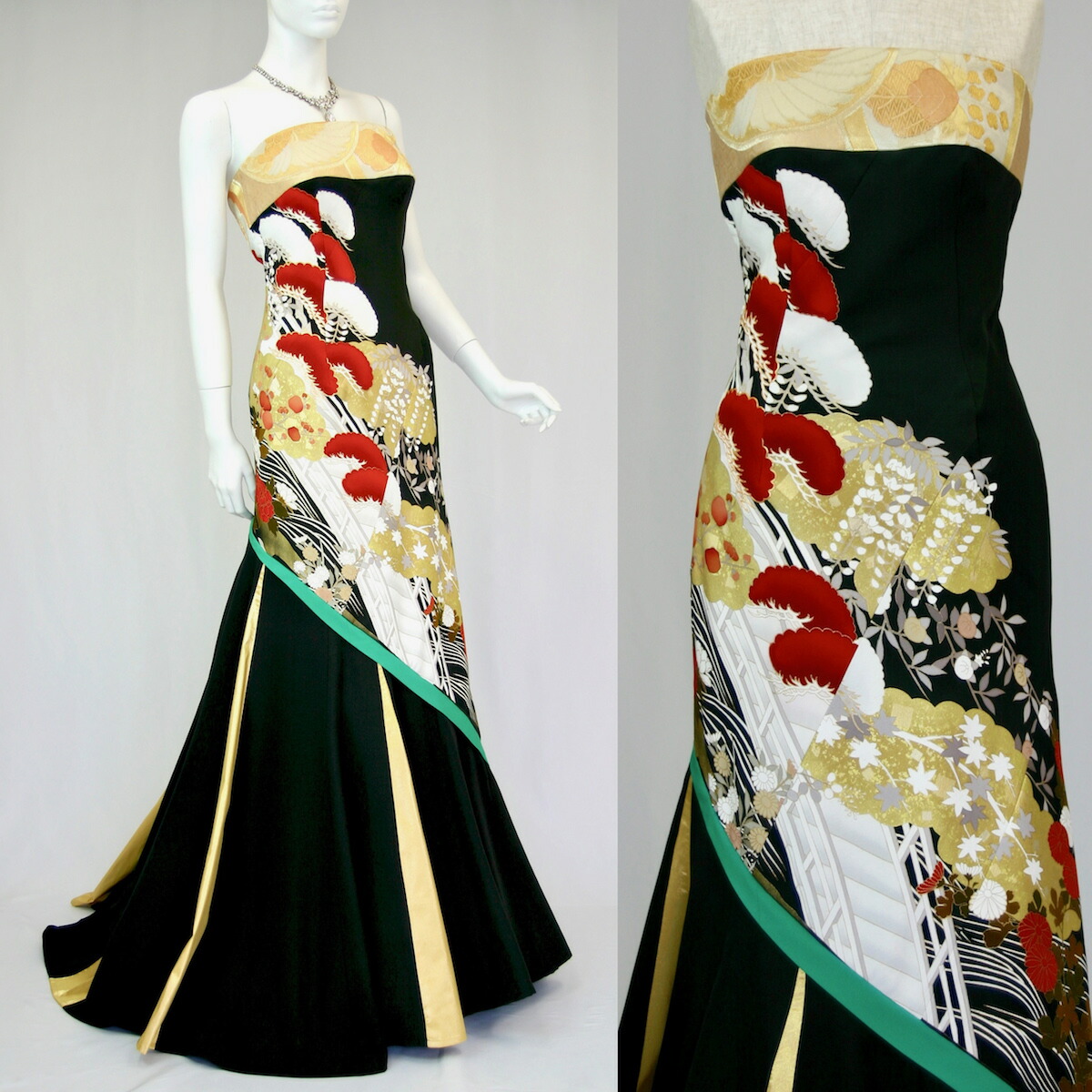 楽天市場】着物ドレス 着物 ドレス パーティードレス 演奏会用ドレス