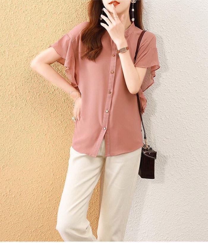 楽天市場】送料無料 シャツ ブラウス レディース 夏 半袖ブラウス 前