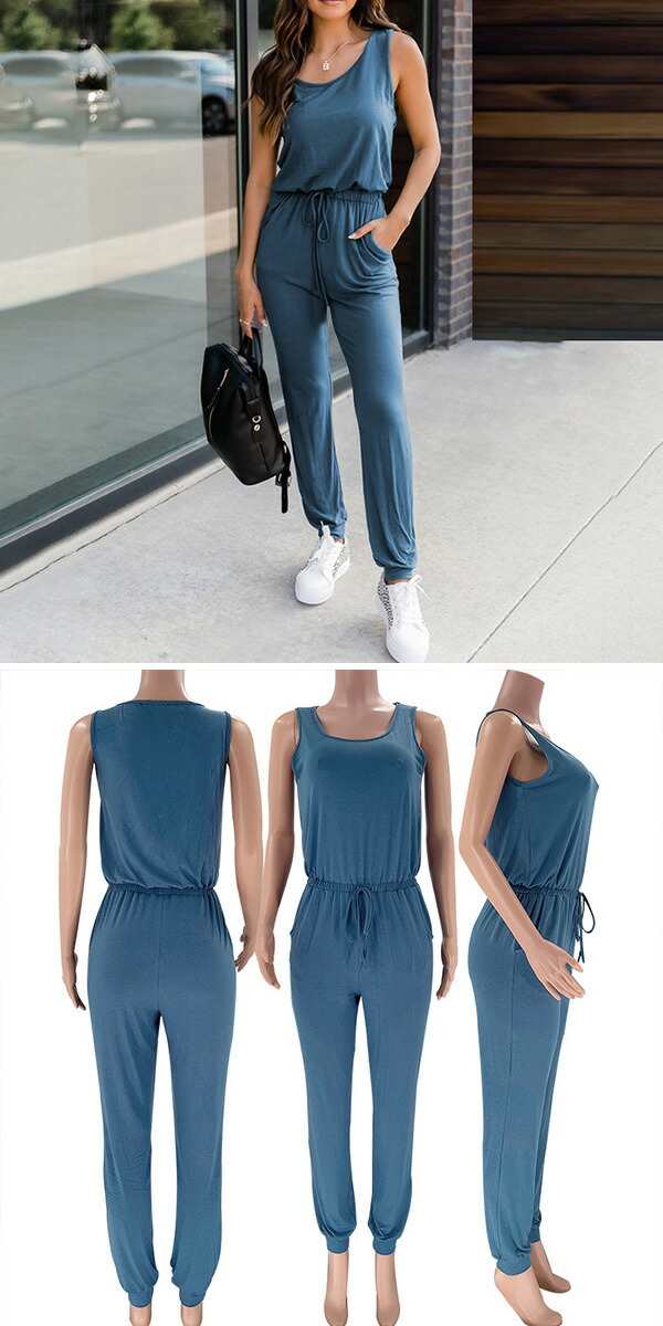 楽天市場】ジャンプスーツ オールインワン サロペット オーバーオール