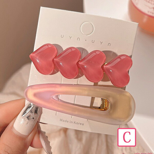 楽天市場】ピンクヘアクリップ1セット|2から3個入り 可愛い 子供から