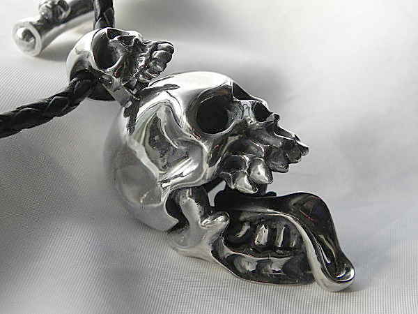 楽天市場】スカルネックレス スカルペンダント ドクロペンダント