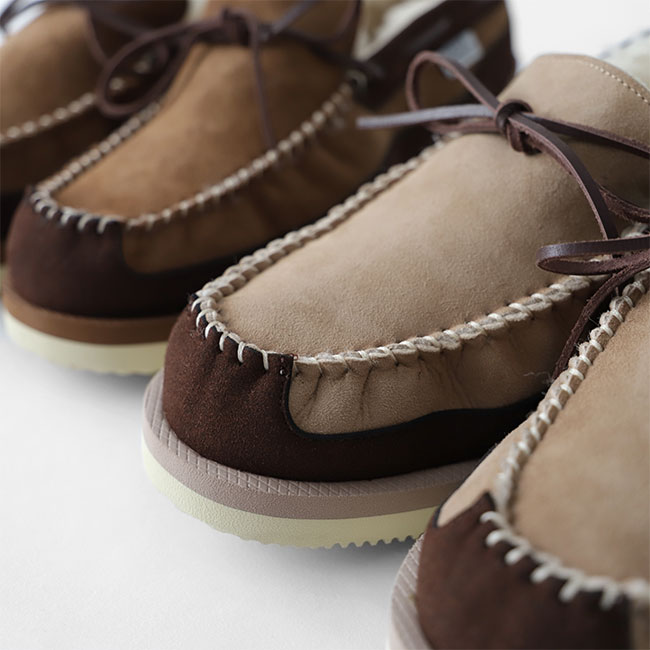 楽天市場】[TIME SALE] SUICOKE スイコック ムートン モカシンシューズ