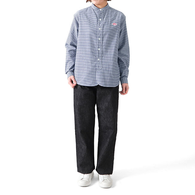 楽天市場】DANTON ダントン オックスフォード チェック バンドカラー