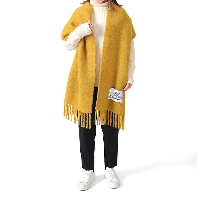 楽天市場】[TIME SALE] MARNI マルニ アルパカ ラベルロゴ マフラー