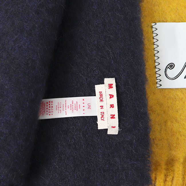 楽天市場】[TIME SALE] MARNI マルニ アルパカ ラベルロゴ マフラー