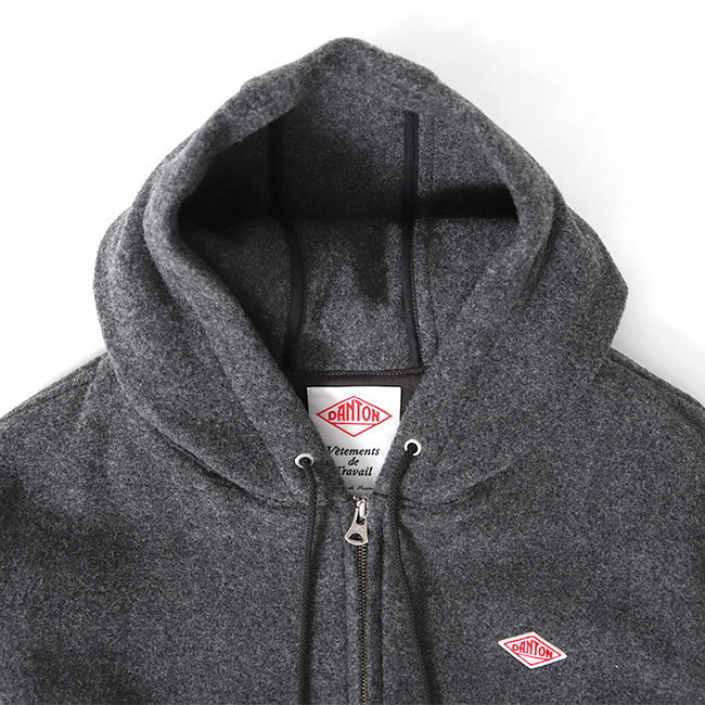 楽天市場】DANTON ダントン ウールライトパイル フード付き ジップ