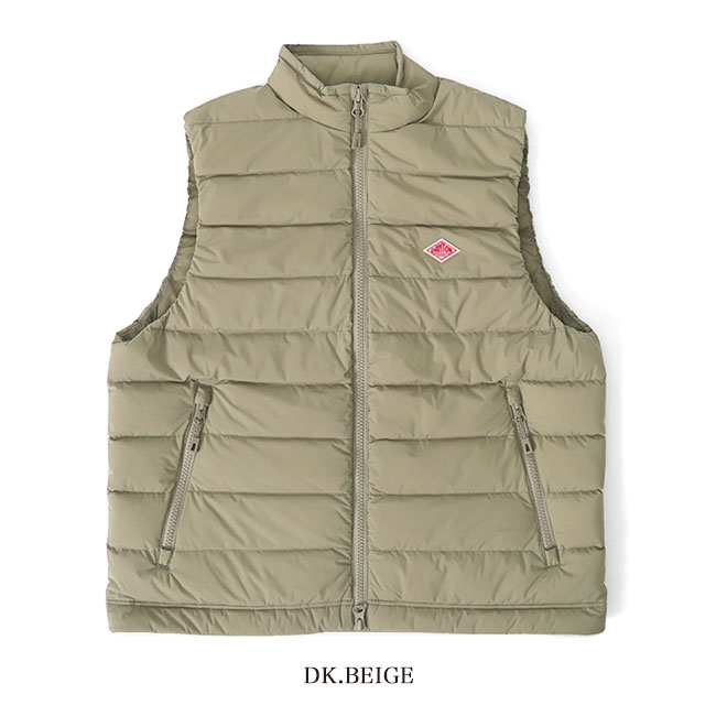 楽天市場】DANTON ダントン ミドル丈 スタンドカラー ダウンベスト DT