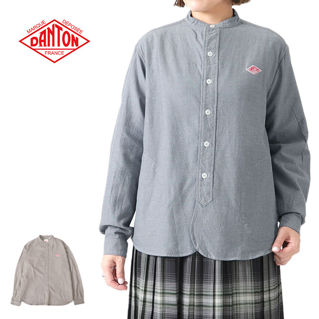 楽天市場】DANTON ダントン 先染コットンビエラ 起毛 バンドカラー