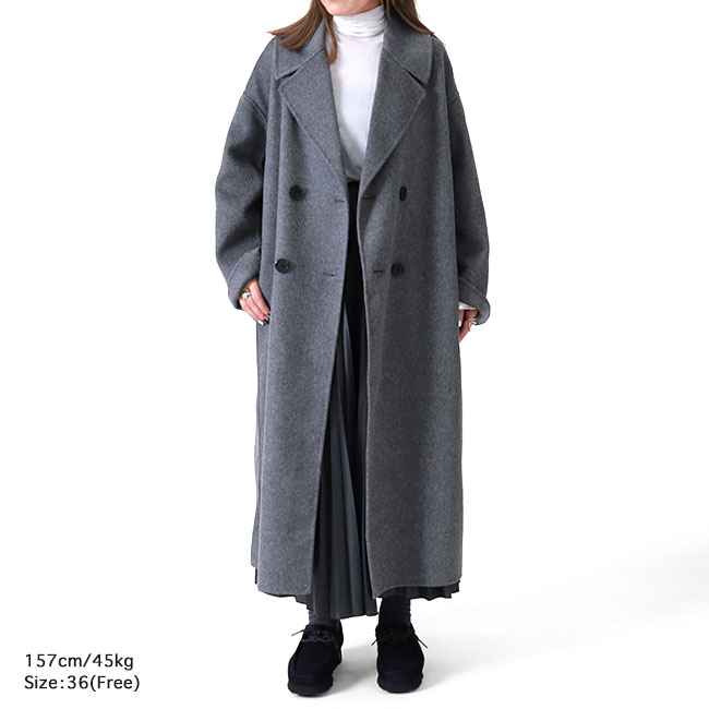 楽天市場】LE GLAZIK ルグラジック ウール ダブルブレストコート LG