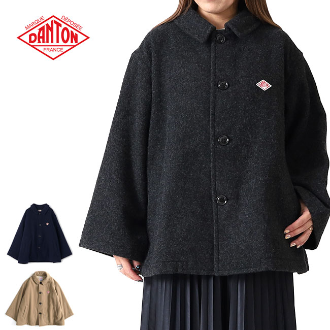 楽天市場】DANTON ダントン 背面ギャザー Aライン ウール ショート