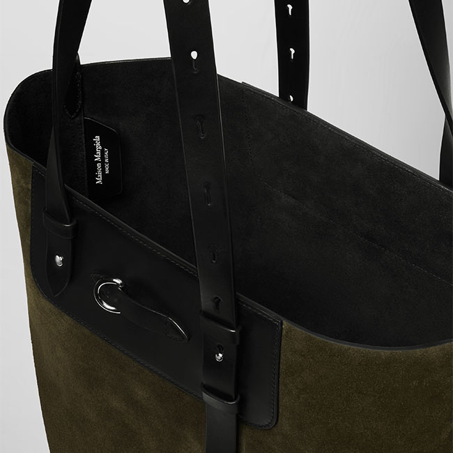 楽天市場】Maison Margiela メゾンマルジェラ スエード×レザー トート