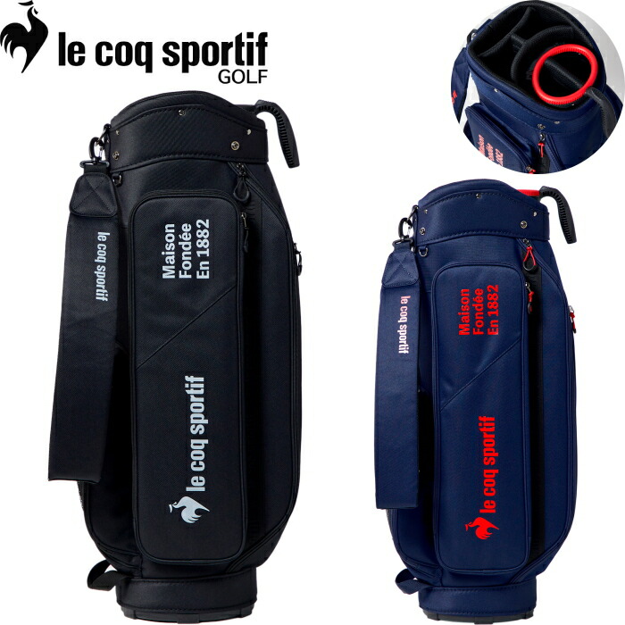 楽天市場】ルコック QQBTJJ01W キャディバッグ 9型 セルフスタンド