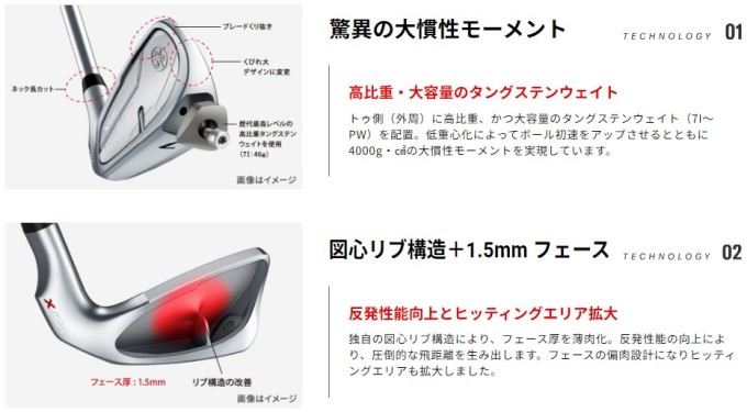 楽天市場】ヤマハ リミックス VD/X アイアン 5本セット（6～PW