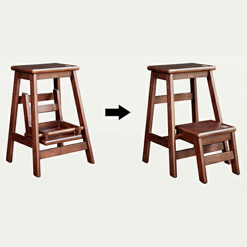 楽天市場】木製折りたたみ踏み台 ステップチェア ステップ台 踏み台