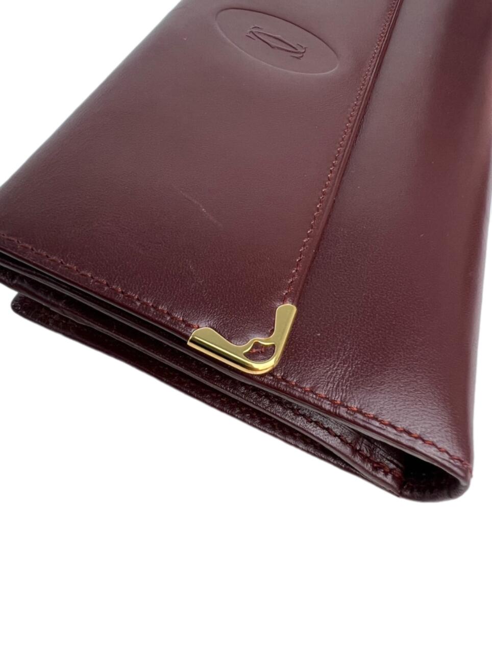 楽天市場】カルティエ がま口 財布 長財布 マストライン ボルドー