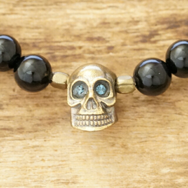楽天市場】MARQUEE(マーキー)スカル オニキス ブレスレットメンズ