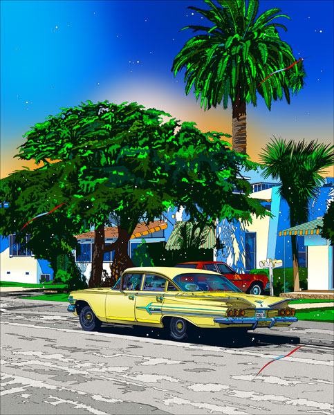 楽天市場】鈴木英人「ロスの黄色い友人」LIVING IN L.A.2013年 EM