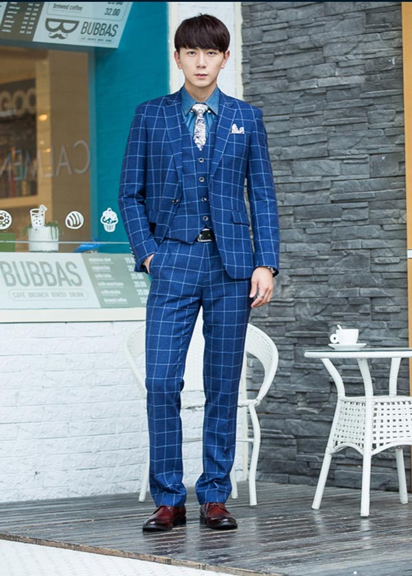 楽天市場】【翌営業日発送】L 1ボタンスリムスーツ チェック柄スーツ