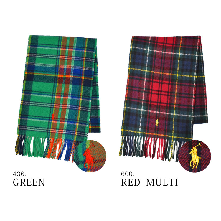 楽天市場】マフラー チェック ポロ ラルフローレン メンズ レディース