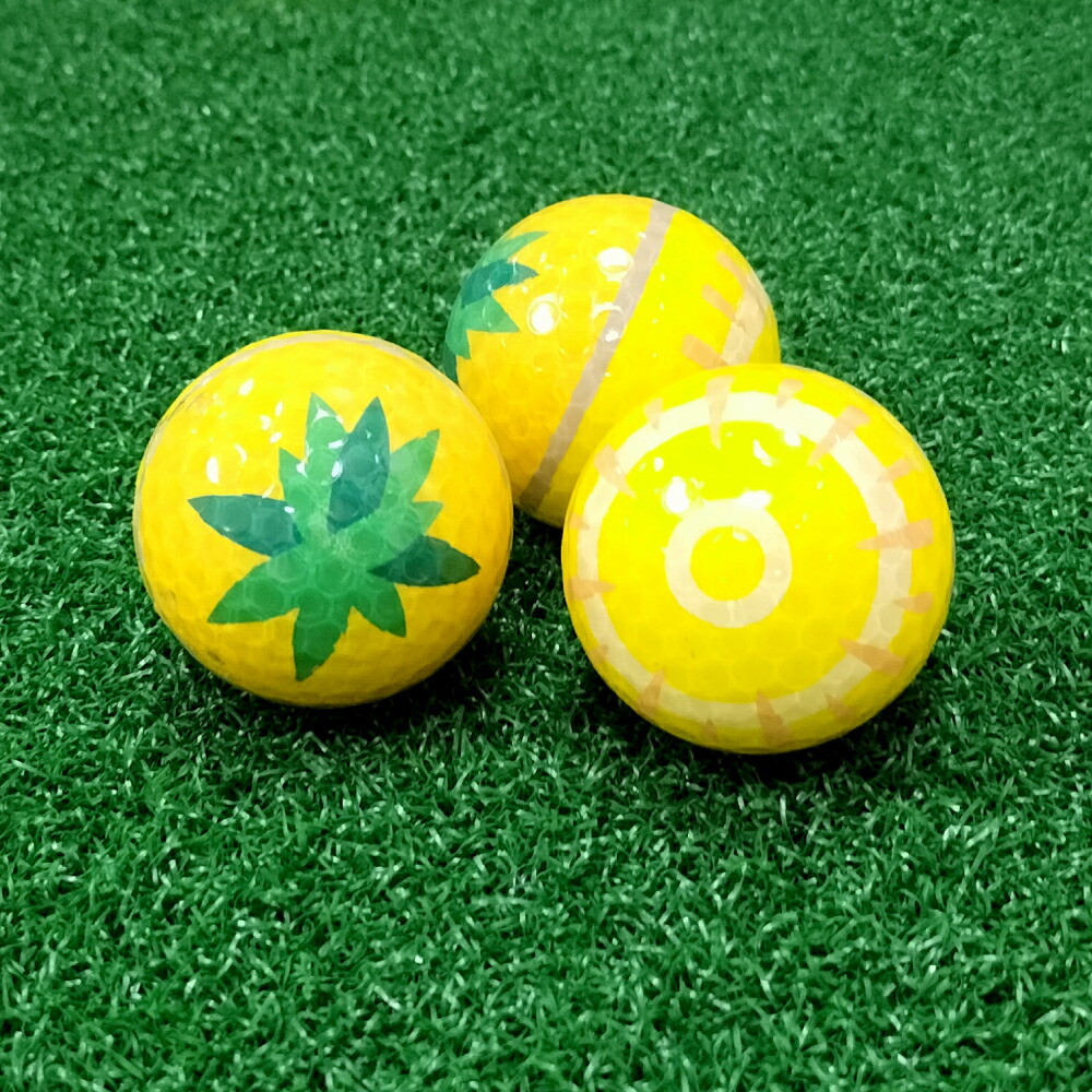 楽天市場】ゴルフボール パイナップル 3球セット フルーツ ball111