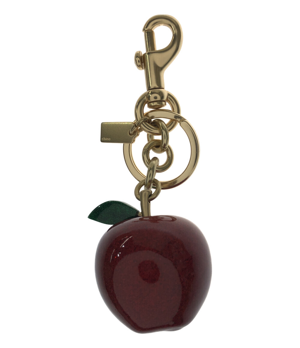 楽天市場】【中古】美品 コーチ バッグチャーム キーリング リンゴ