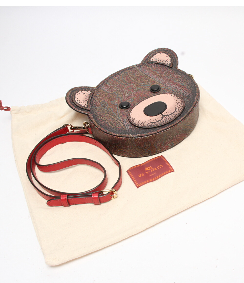楽天市場】【中古】美品 エトロ ショルダーバッグ テディベア 斜め掛け