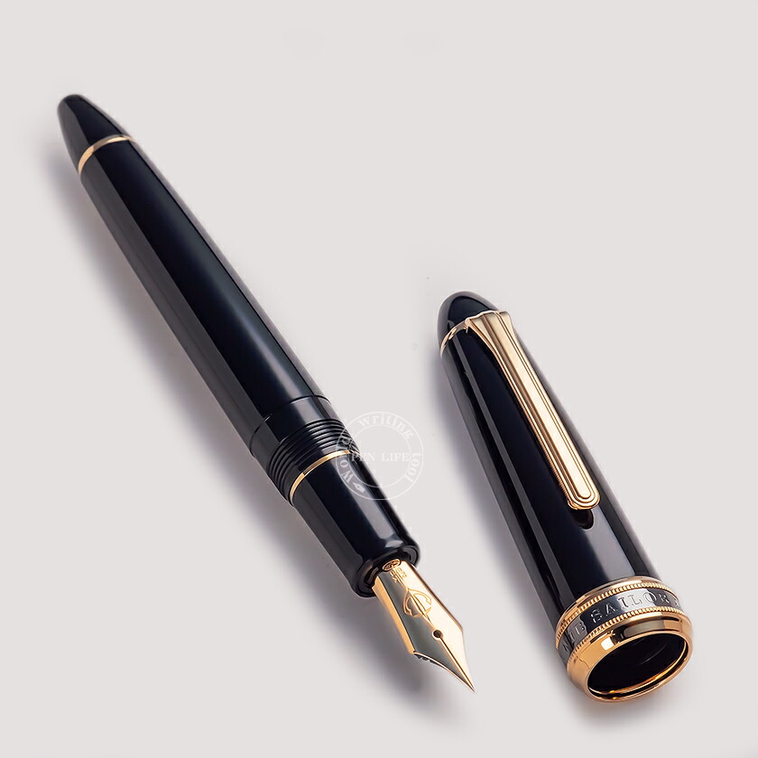 楽天市場】【S177】【SAILOR/セーラー】長刀研ぎ万年筆 ブラック ペン