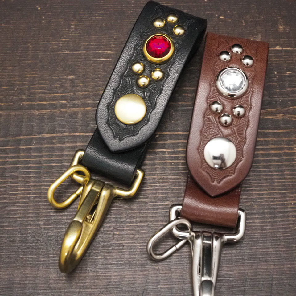 楽天市場】キーリング ベルトループ スタッズの通販