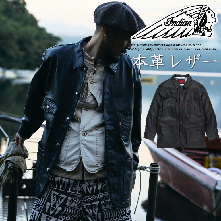 楽天市場】【本革 羊革】Indian Motocycle ジャケット カバーオール