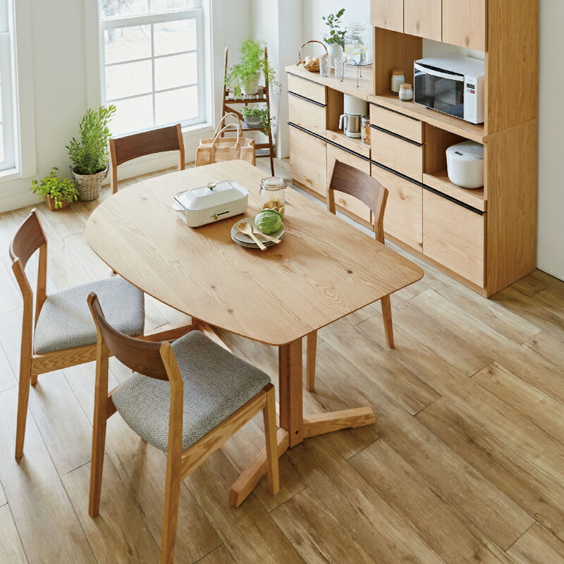 楽天市場】変形ダイニングテーブル テーブル 食卓テーブル 4本脚