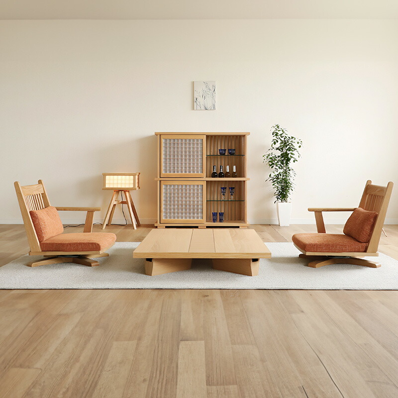 楽天市場】リビング用家具 回転座チェア 座椅子 回転アームチェア