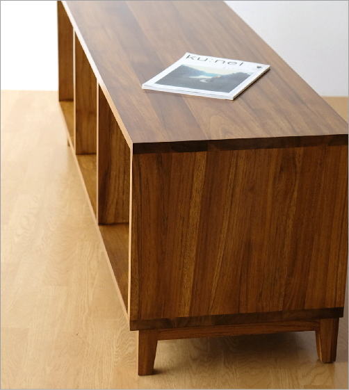 楽天市場】チーク無垢材 テレビ台 木製 総無垢材 ローボード テレビ