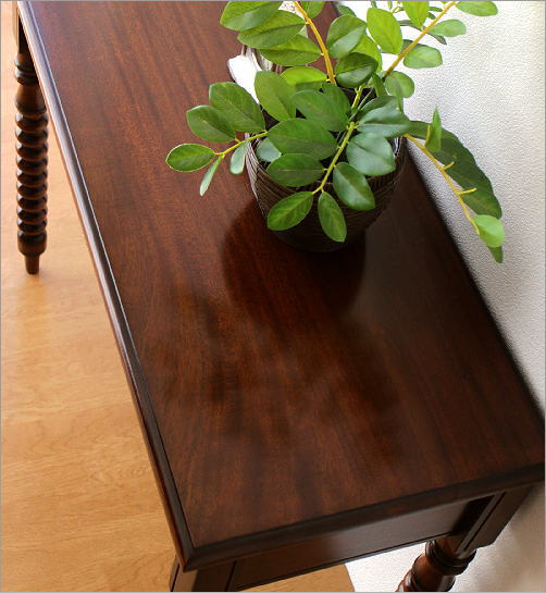 楽天市場】コンソールテーブル アンティーク マホガニー 木製 無垢材