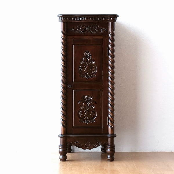 楽天市場】電話台 アンティーク 家具 キャビネット 棚 木製 スリム