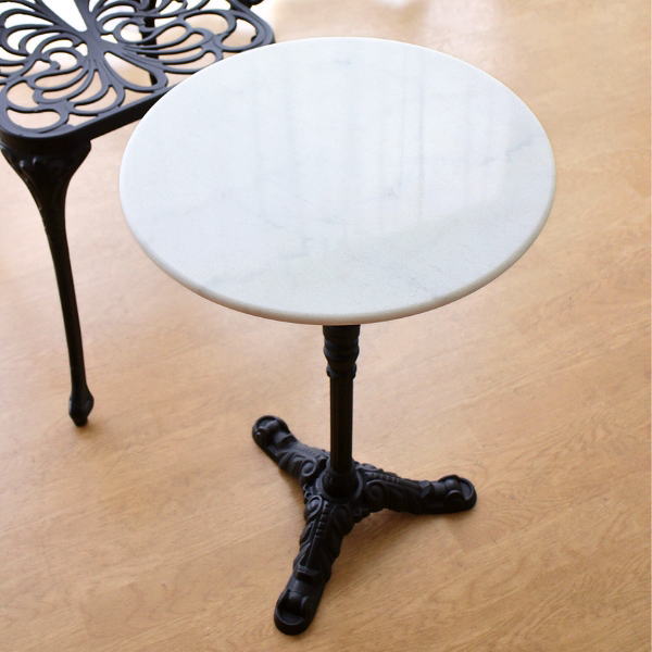 楽天市場】カフェテーブル 大理石 丸 1本脚 高さ60cm コンパクト
