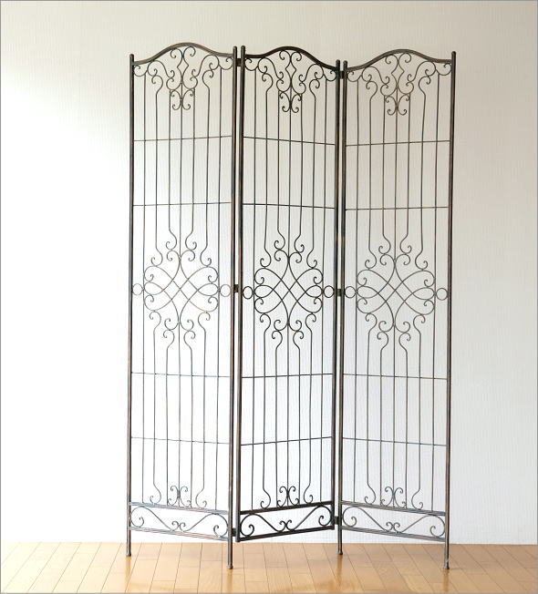 楽天市場】パーテーション パーティション アイアン 3連 180cm