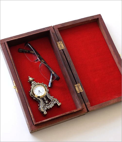 楽天市場】アクセサリーケース 木製 真鍮 象嵌細工 彫刻 収納ボックス