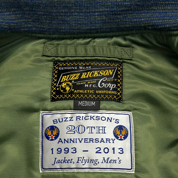 楽天市場】BUZZ RICKSON'S（バズリクソンズ）（20周年記念）TYPE MA-1