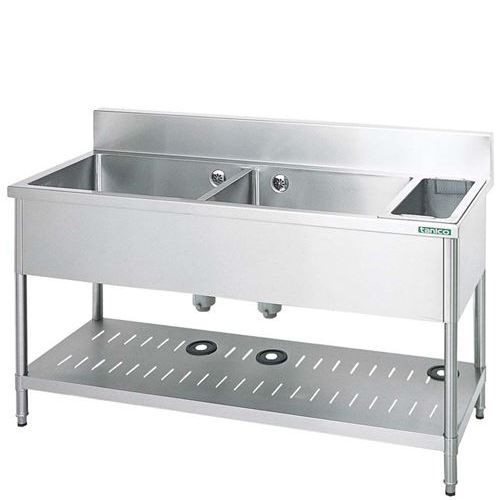 楽天市場】ダスト付二槽シンクの通販