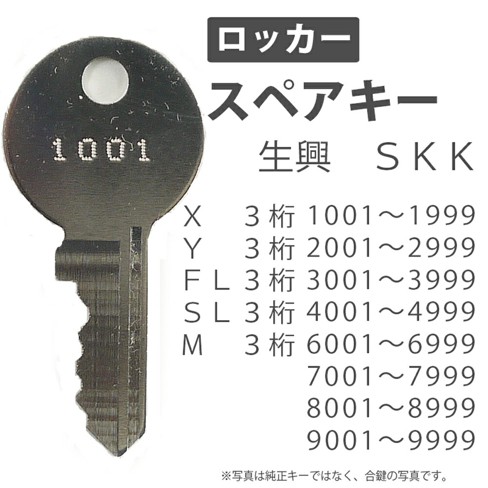 楽天市場】合鍵 スペアキー製作 ロッカー用 生興（SEIKO FAMILY） SKK