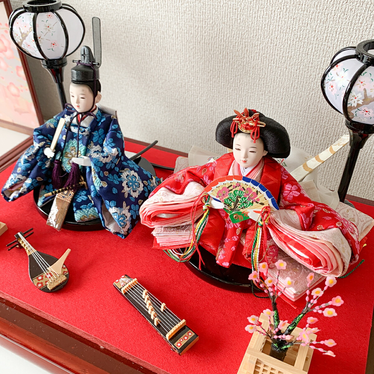 楽天市場】雛人形 コンパクト ケース飾り「和奏雛」おしゃれで優雅な