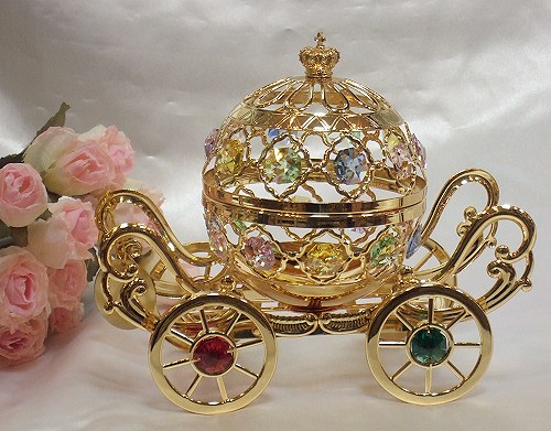 楽天市場】SWAROVSKI CRYSTALスワロフスキーオブジェ：かぼちゃの馬車