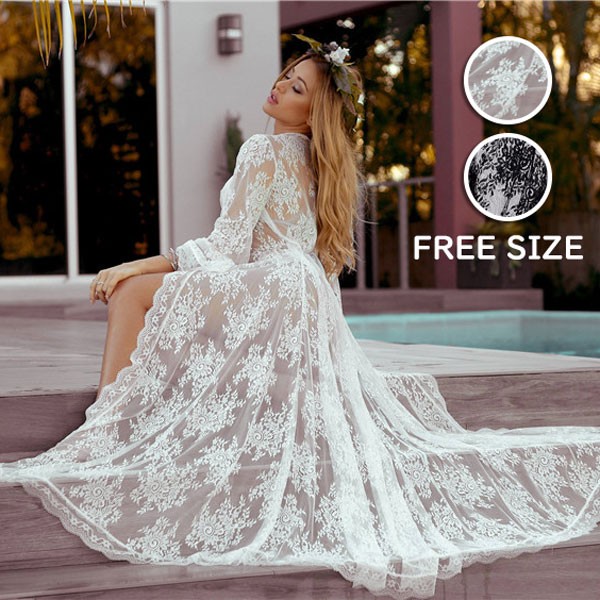 楽天市場】総レース ロングカーディガン 春夏 レディース 春 夏 秋