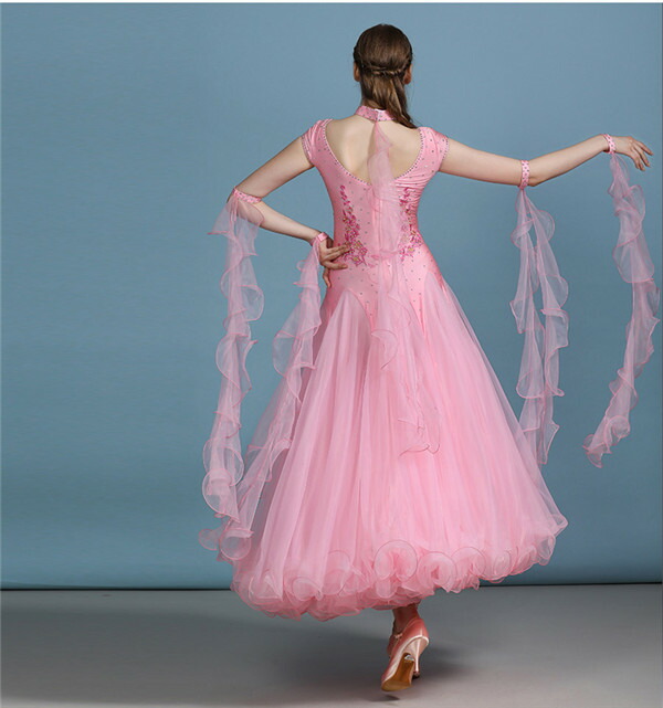 楽天市場】社交ダンスドレス フロート 上品 社交ダンス衣装 発表会