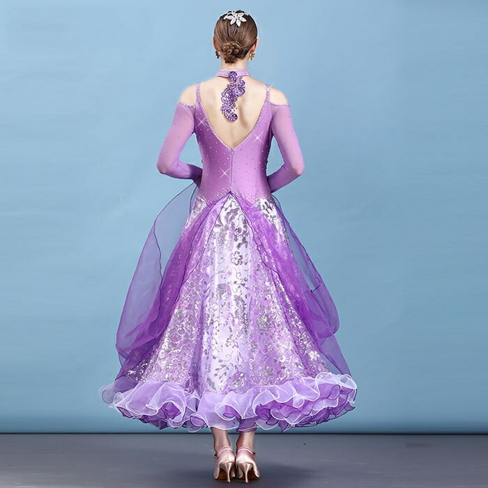 楽天市場】社交ダンスドレス レディース スタンダード モダンドレス